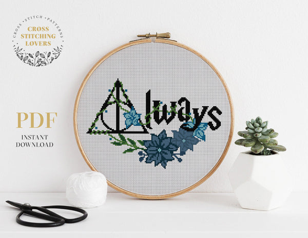 Harry Potter, Deathly Hallows - Cross stitch pattern