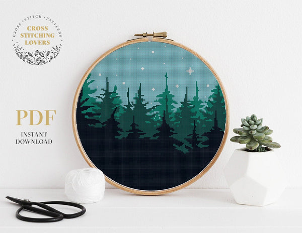 Forest theme - Cross stitch pattern