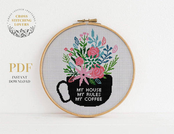 Coffee - Cross stitch pattern