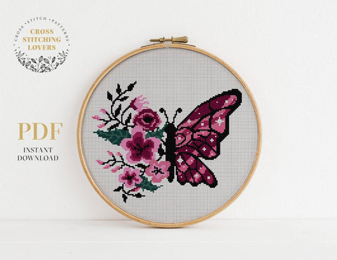 Butterfly - Cross stitch pattern