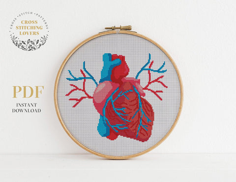 Heart - Cross stitch pattern