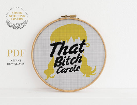 Tiger King Cross Stitch Pattern, Funny counted cross stitch design, subversive embroidery pattern, instant download PDF chart, gift idea