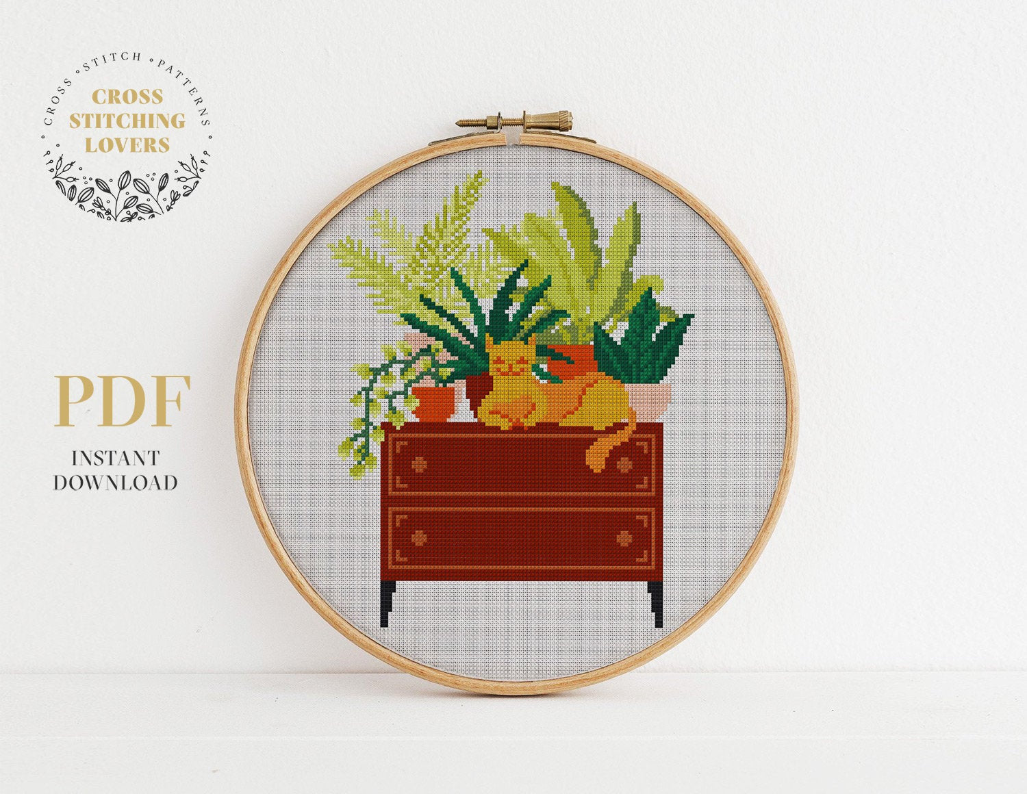 Home plants - Cross stitch pattern