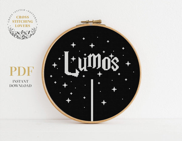 Harry Potter, Lumos - Cross stitch pattern