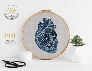 Heart shape - Cross stitch pattern