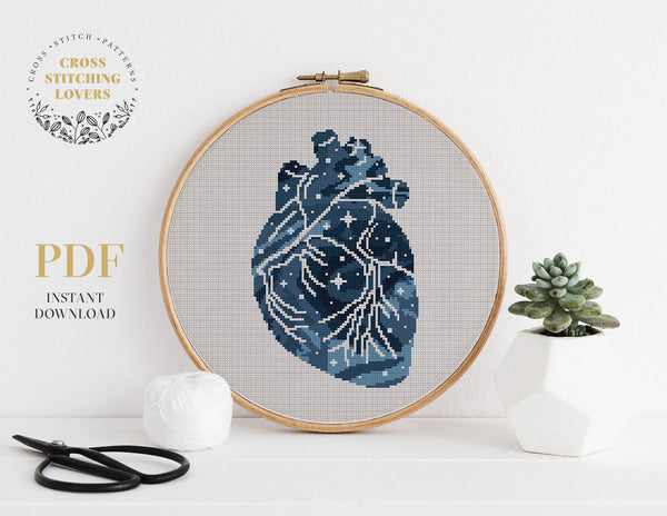 Heart shape - Cross stitch pattern