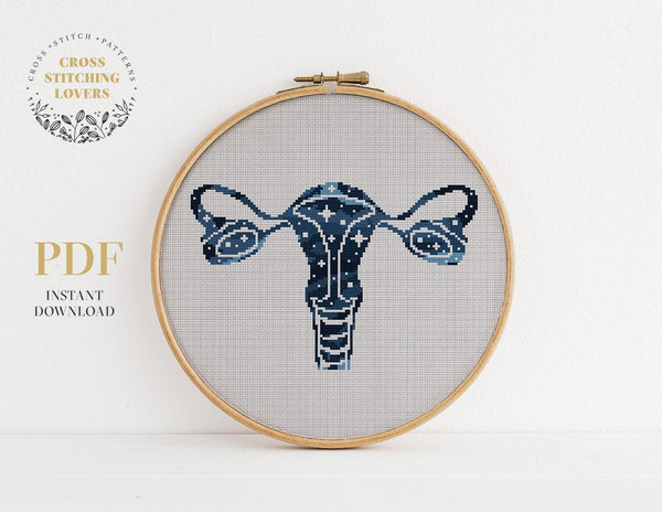 Female ovary - Cross stitch pattern