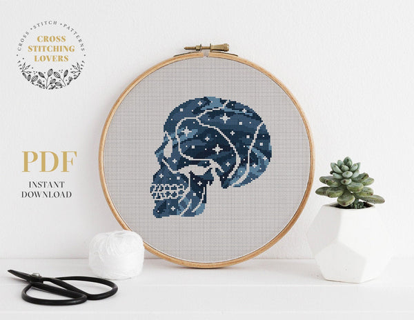 Human Skull - Cross stitch pattern