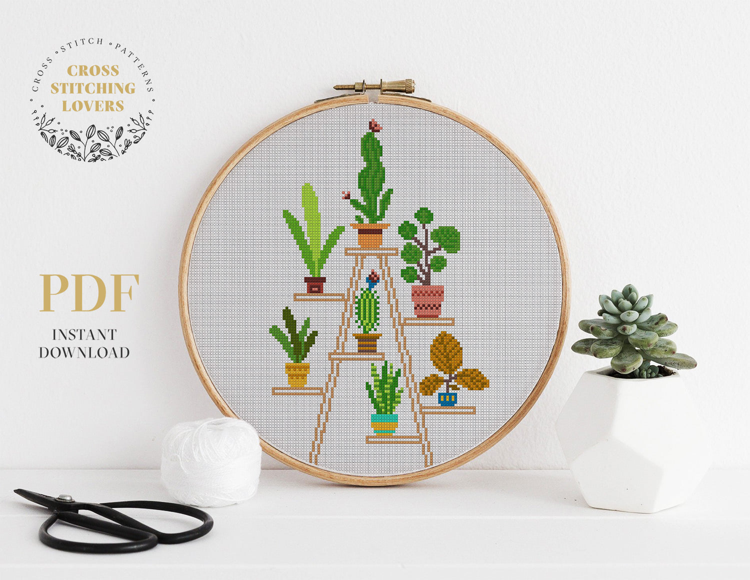 knitted house plants pattern House plants