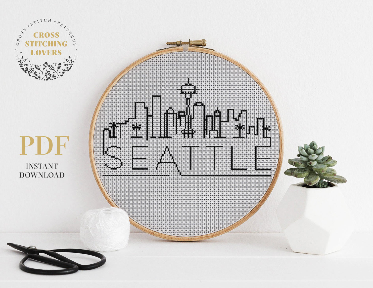 Seattle - Cross stitch pattern