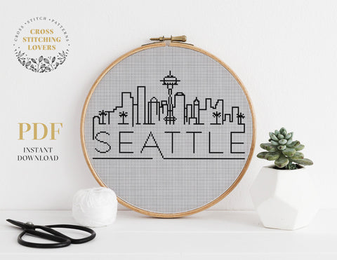 Seattle - Cross stitch pattern