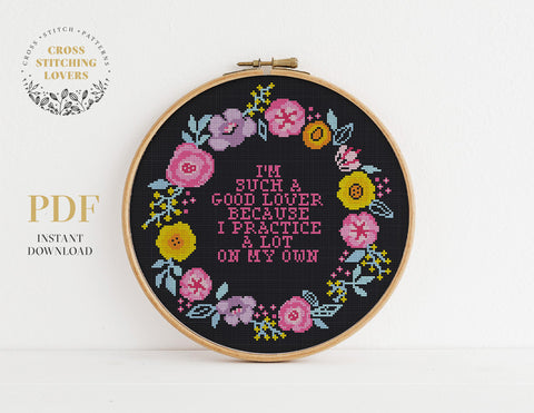 I'M SUCH A GOOD LOVER - Cross stitch pattern