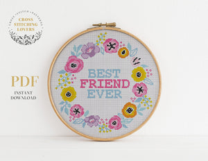Best friend - Cross stitch pattern