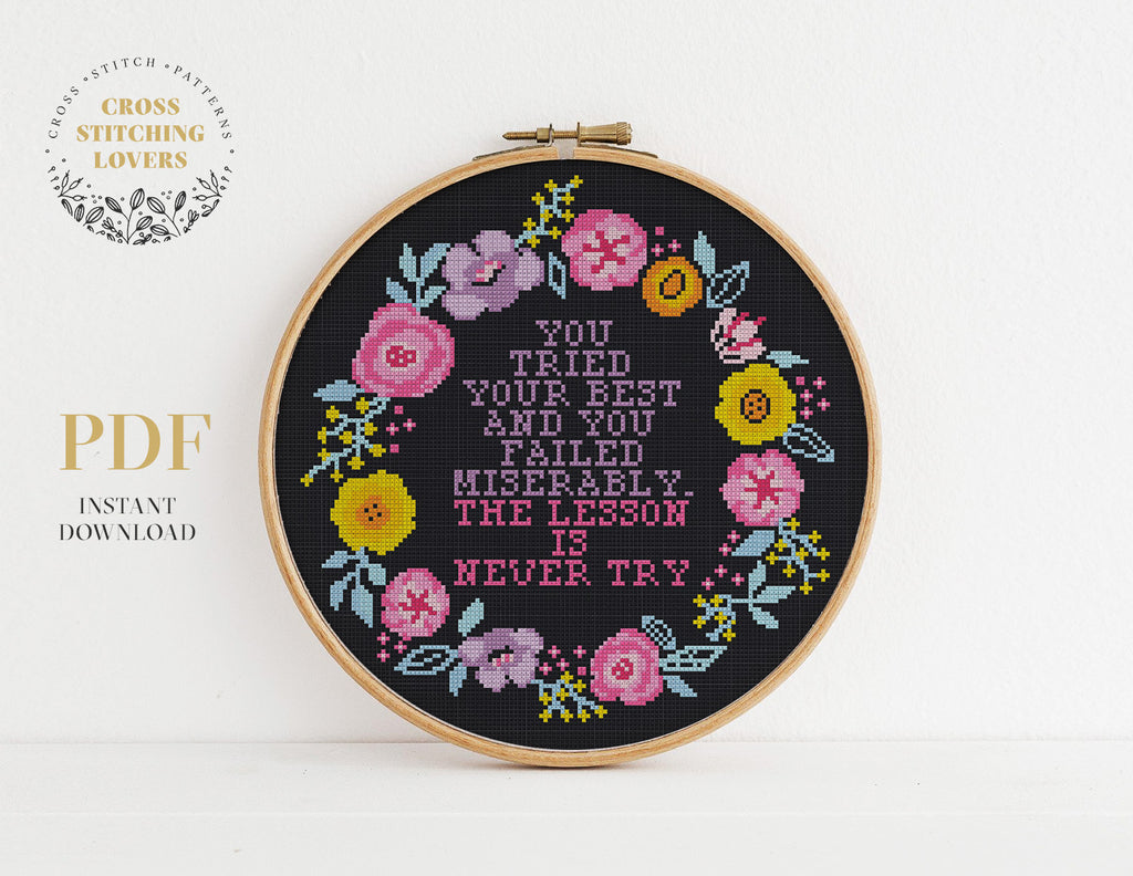 Snarky and funny - Cross stitch pattern – Cross Stitching Lovers snarky-and-funny-cross-stitch-pattern-cross-stitching-lovers