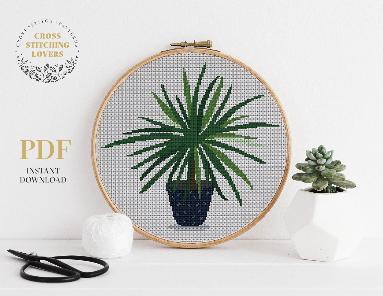 Home plant - Cross stitch pattern