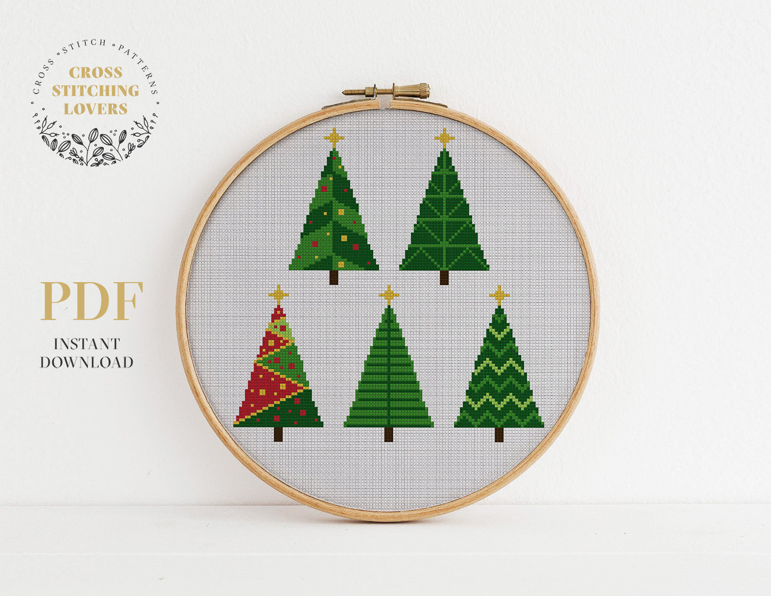 Christmas home decoration - Funny Cross stitch pattern