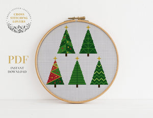 Christmas home decoration - Funny Cross stitch pattern