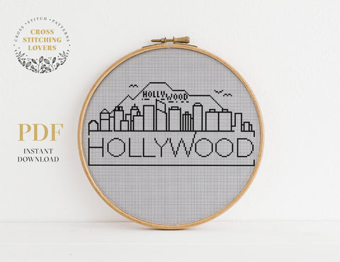 Hollywood - Cross stitch pattern