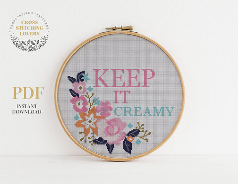 Keep it creamy - Cross stitch pattern