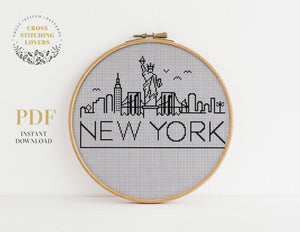 New York - Cross stitch pattern