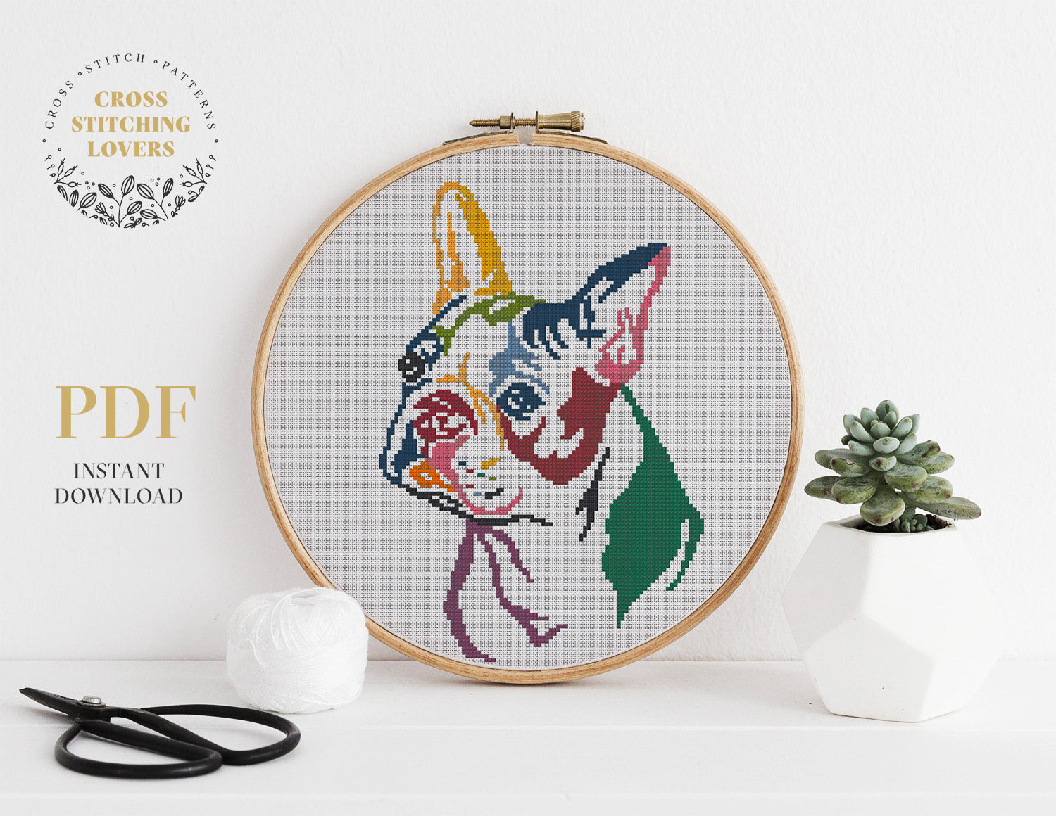 Dog - Cross stitch pattern