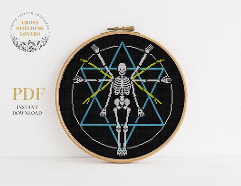 Skeleton - Cross stitch pattern