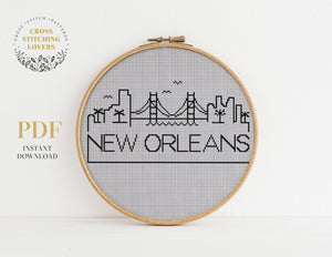 New Orleans - Cross stitch pattern
