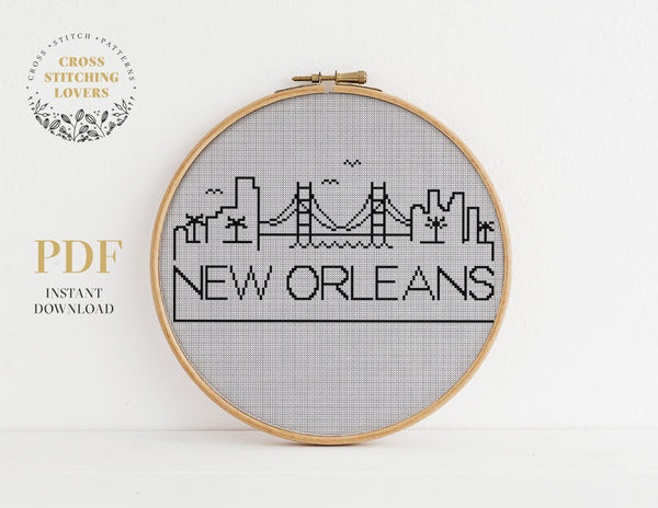 New Orleans - Cross stitch pattern