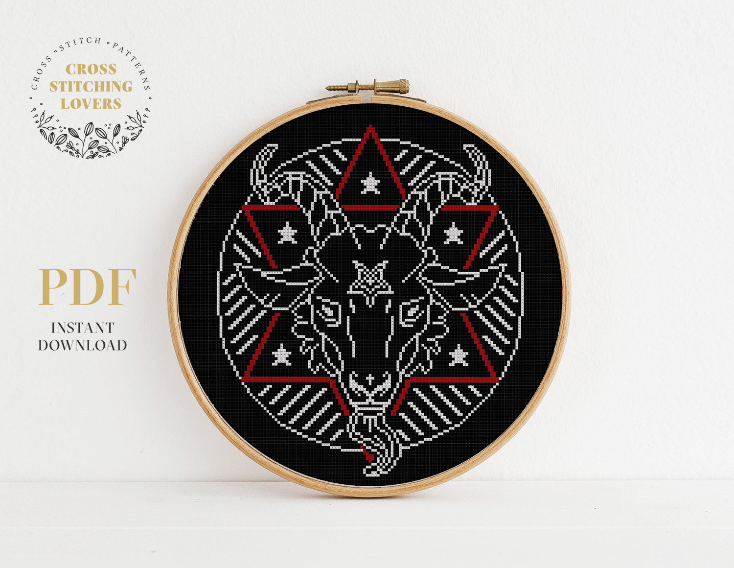 Pentacle - Cross stitch pattern