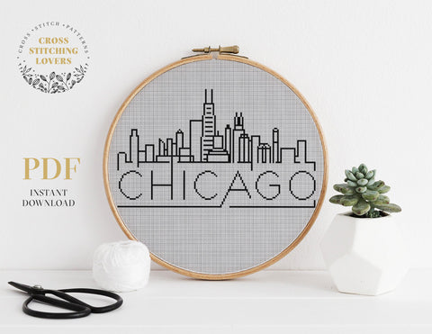 Chicago - Cross stitch pattern