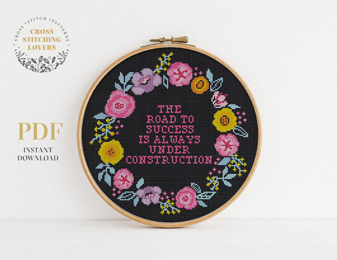 THE ROAD TO SUCCESS - Cross stitch pattern