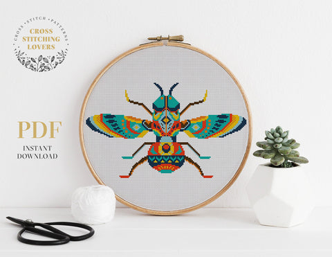 Fly - Cross stitch pattern