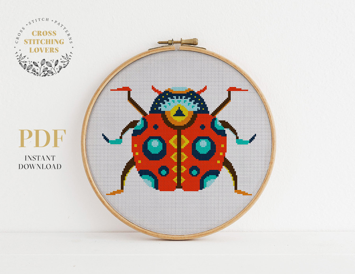 Ladybug - Cross stitch pattern