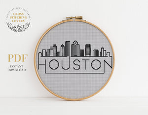 Houston - Cross stitch pattern