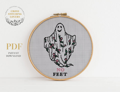 NO FEET ghost - Cross stitch pattern
