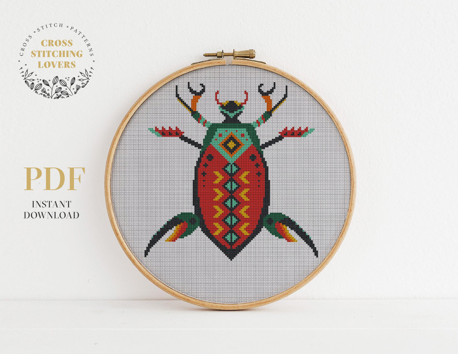 Water bug - Cross stitch pattern