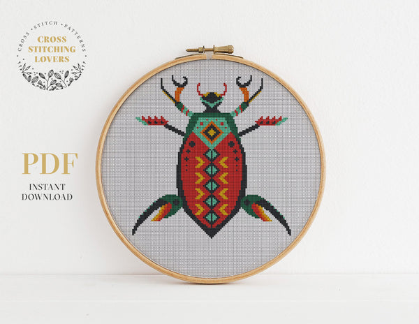 Water bug - Cross stitch pattern