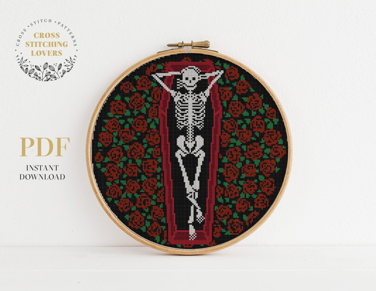 Halloween skeleton - Cross stitch pattern – Cross Stitching