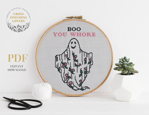 Ghost - Cross stitch pattern