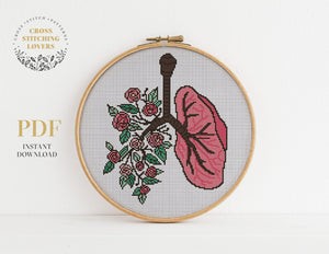 Flower lungs - Cross stitch pattern