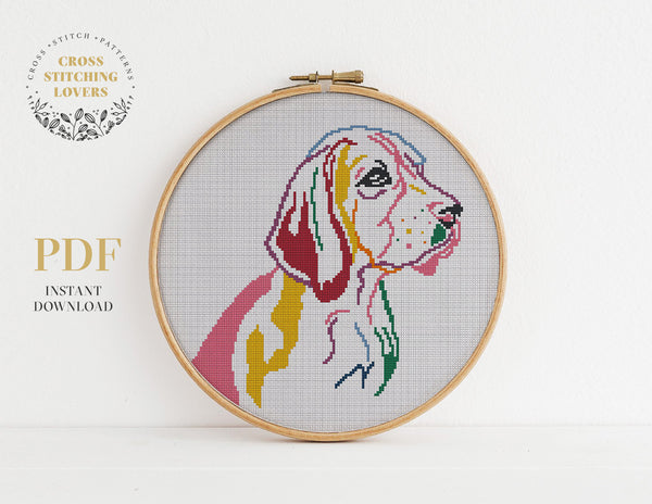 Beagle Dog - Cross stitch pattern
