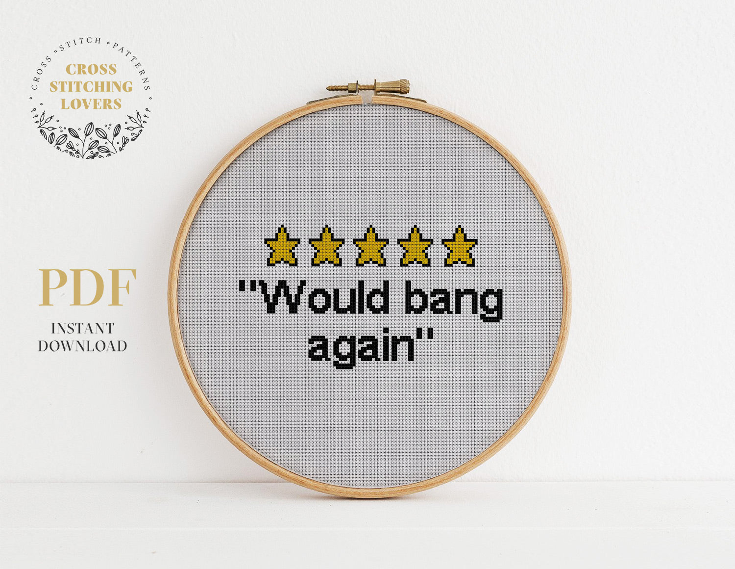 Funny review - Cross stitch pattern