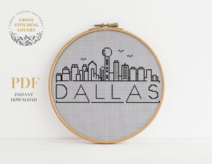Dallas - Cross stitch pattern