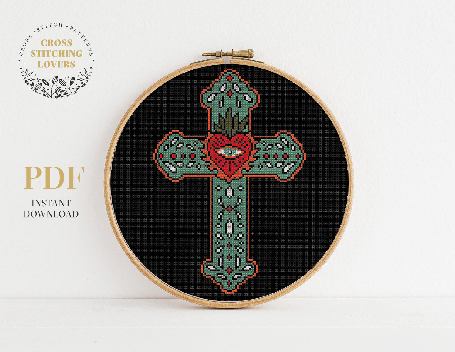Gothic cross - Cross stitch pattern