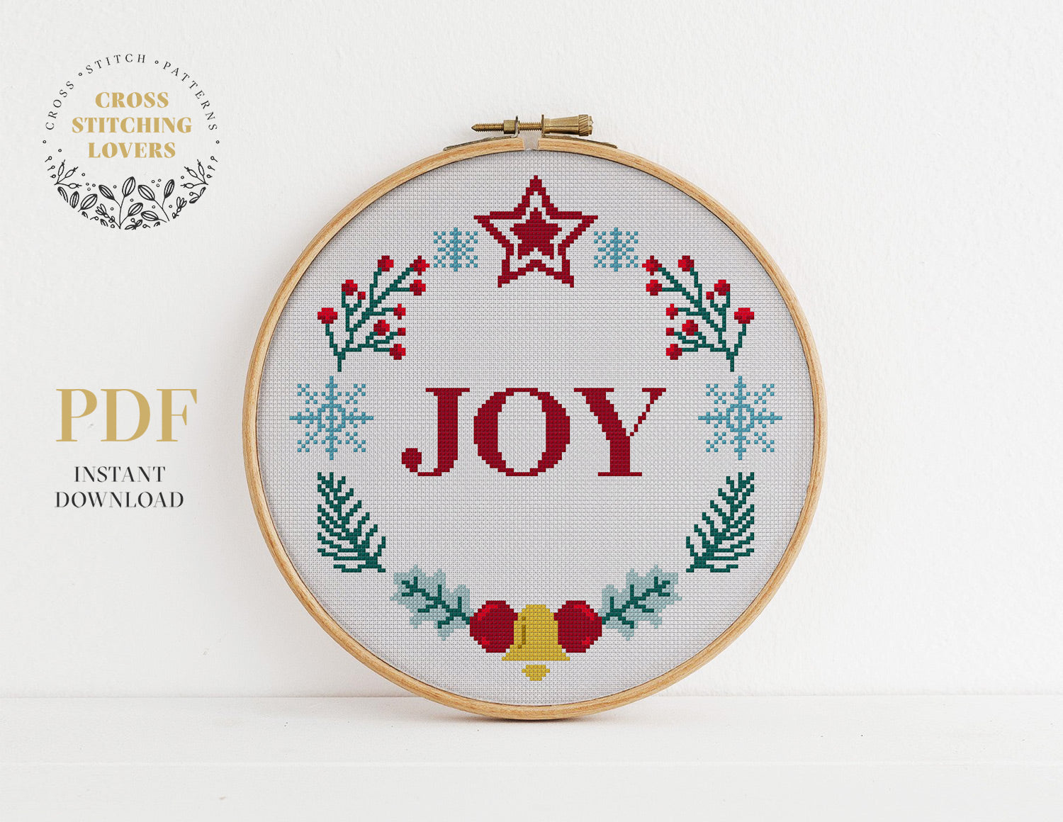 JOY - Cross stitch pattern