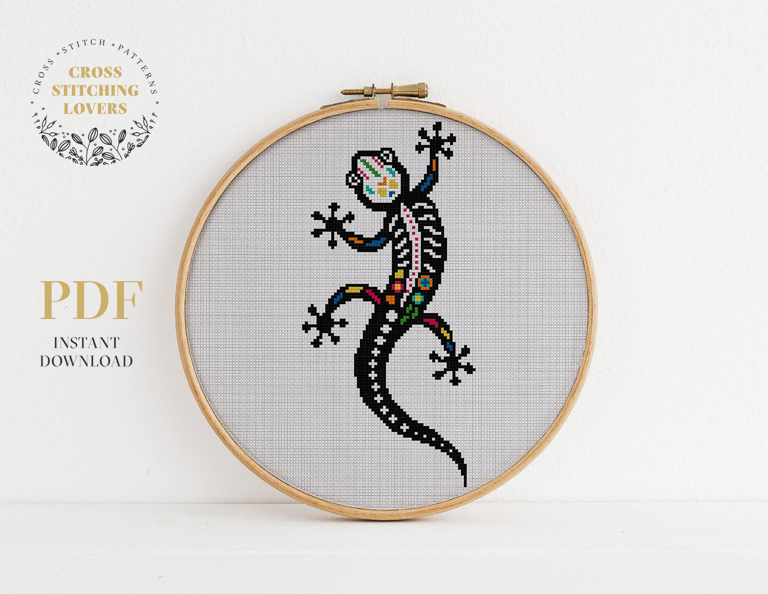 Lizard -  Funny Cross stitch pattern