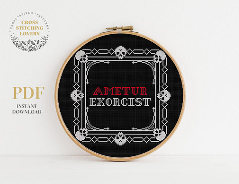AMATEUR EXORCIST - Cross stitch pattern