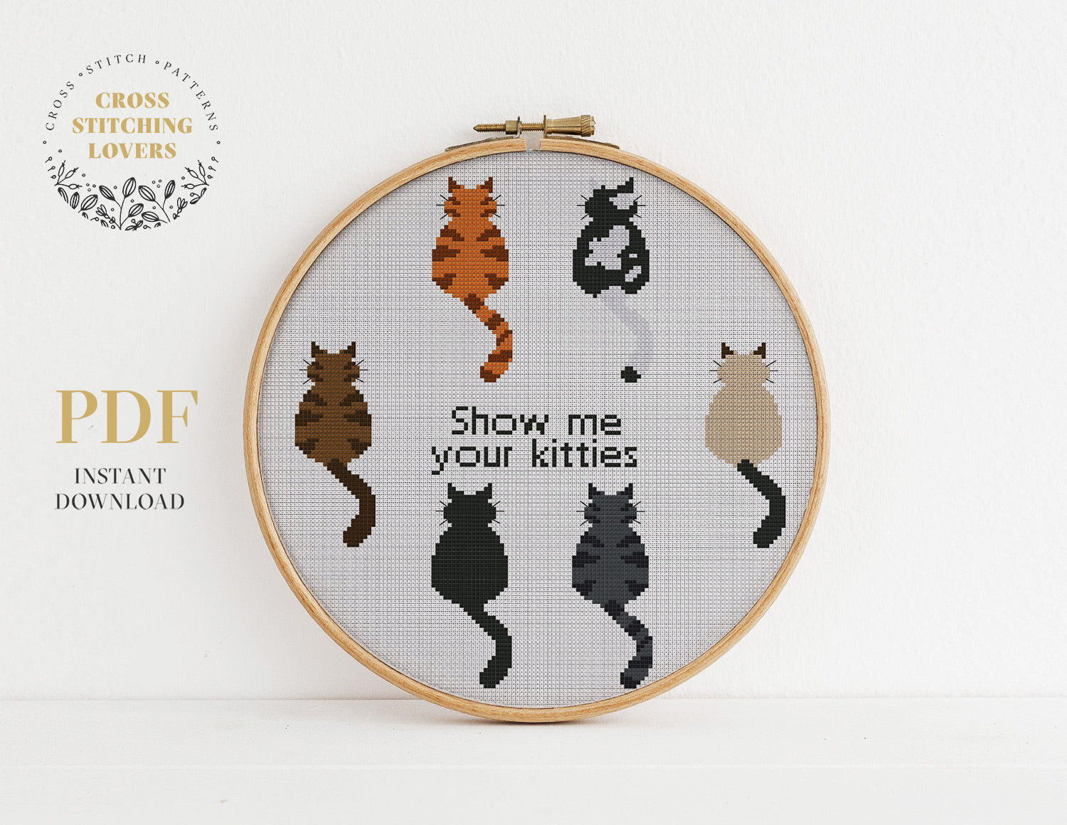Show me your kitties - Cross stitch pattern