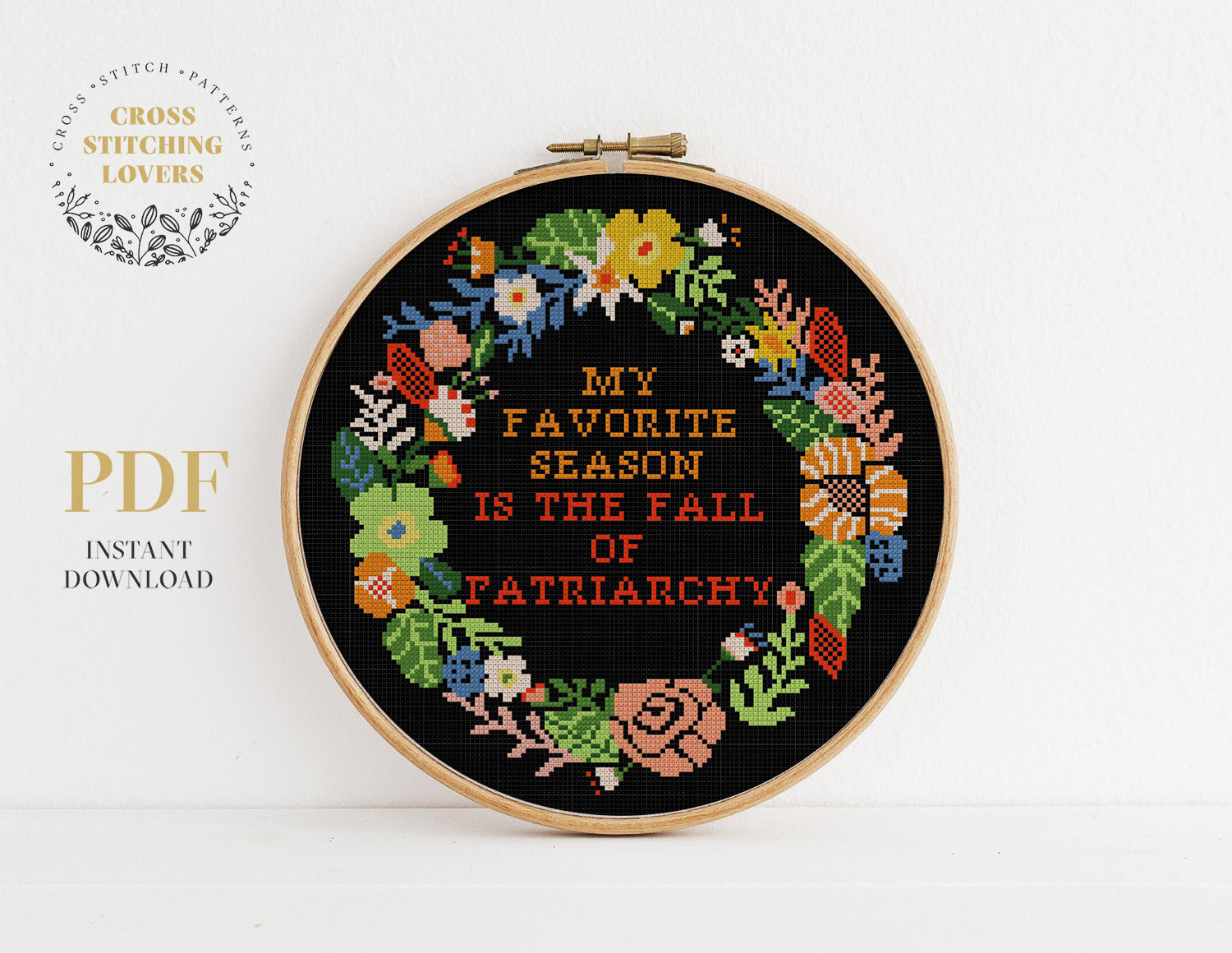 Fall of Patriarchy - Cross stitch pattern