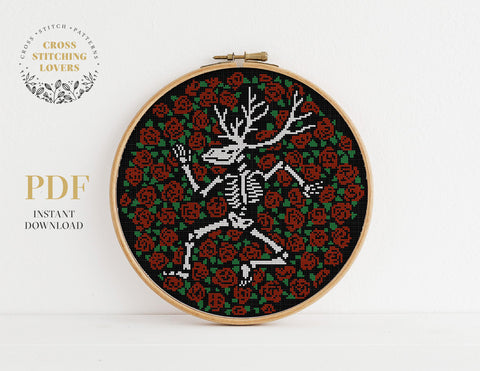 Gothic Moose - Cross stitch pattern